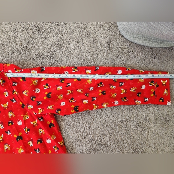 SIMON BANKS Dog Print Christmas Button Up Shirt Sz XL - Picture 8 of 8